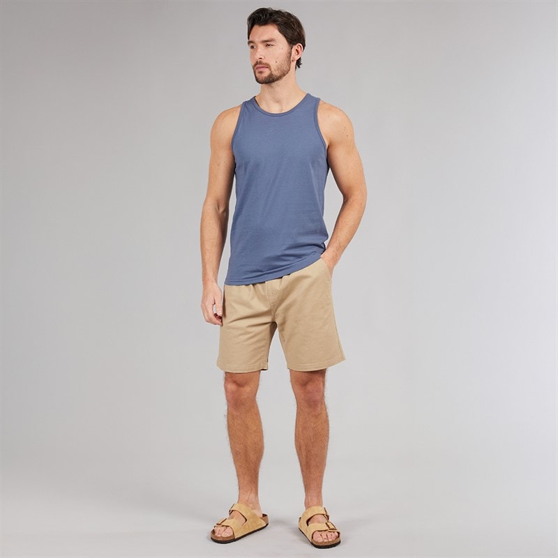 Kangaroo Poo Mens Muscle Back Vest Denim Blue - Image 3