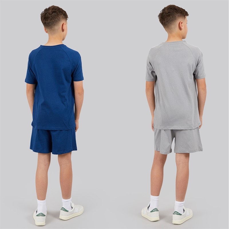 Kangaroo Poo Boys Two Pack T-Shirt And Shorts Sets Navy/Grey - Image 2