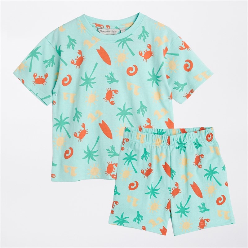 Kangaroo Poo Boys Three Pack T-Shirts And Shorts Sets Multi - Image 4