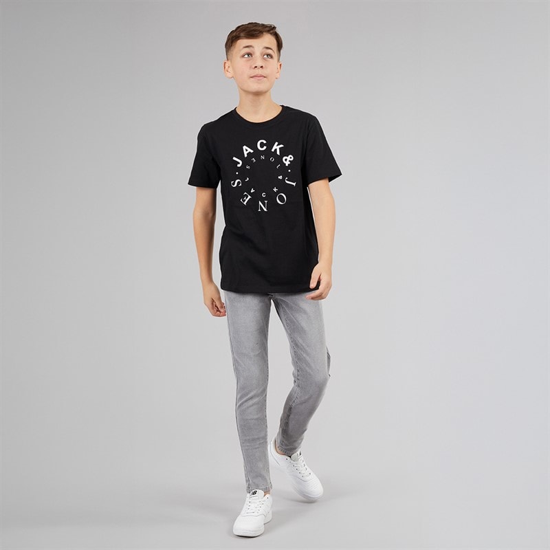 Kangaroo Poo Boys Skinny Fit Jeans Light Grey Wash - Image 3