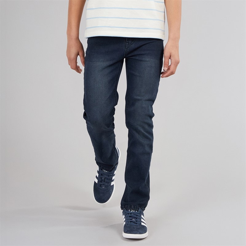 Kangaroo Poo Boys Regular Fit Jeans Washed Blue/Black - Image 1