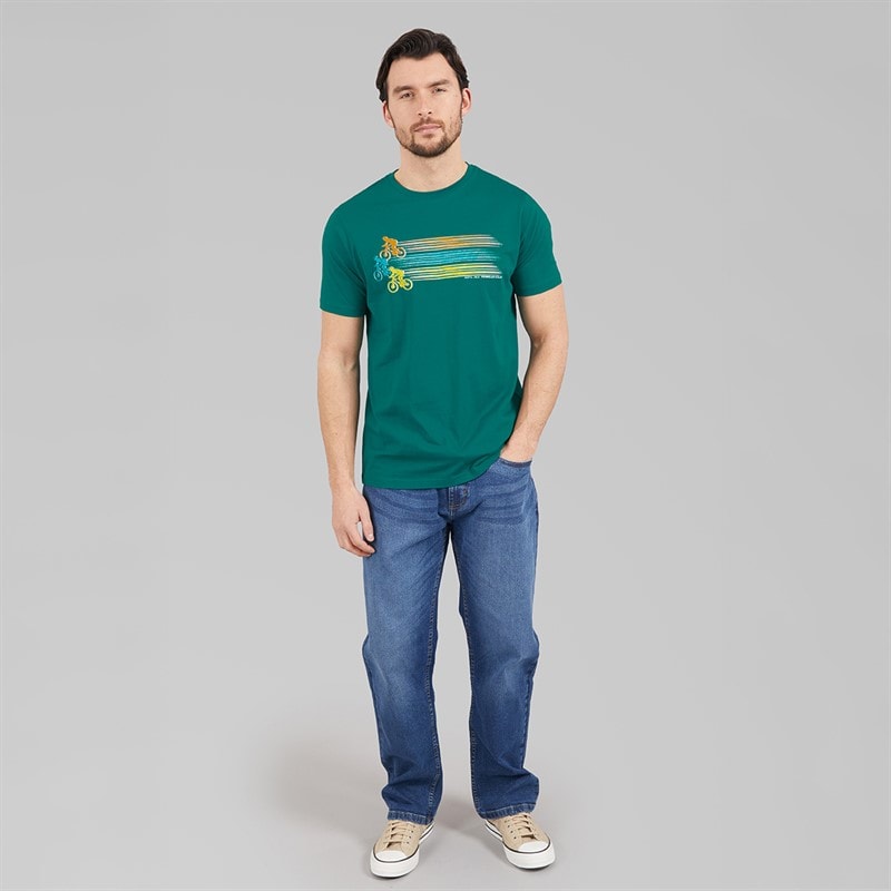 Kangaroo Poo Mens Cycling T-Shirt Dusty Olive - Image 3
