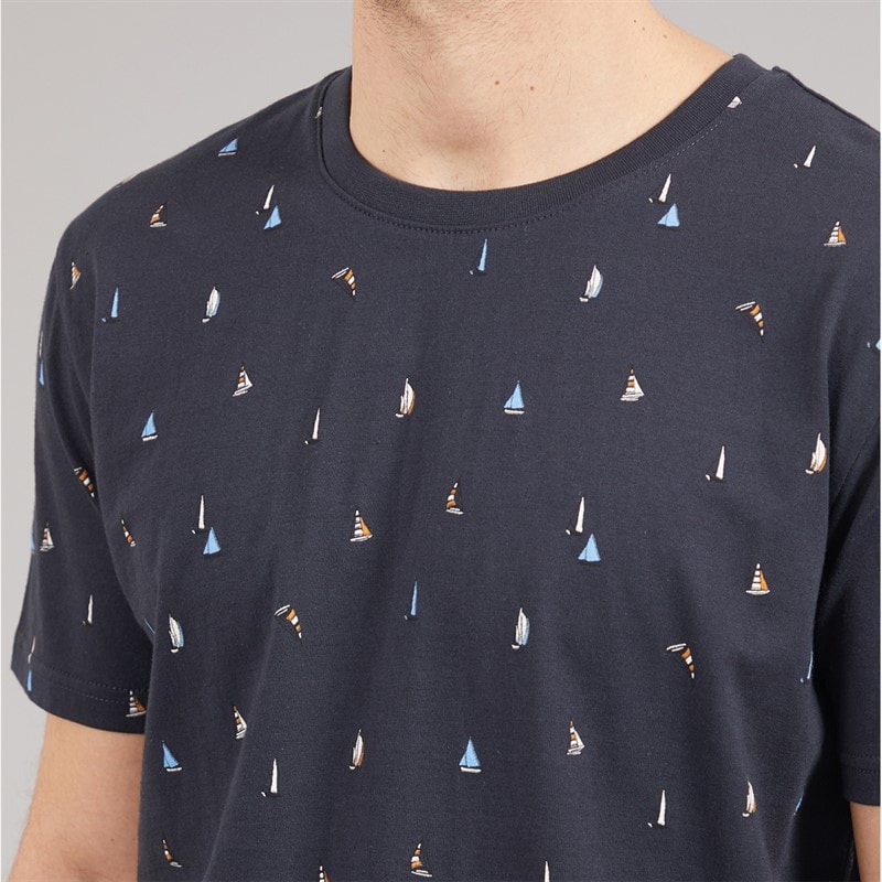 Kangaroo Poo Mens T-Shirt Navy - Image 3