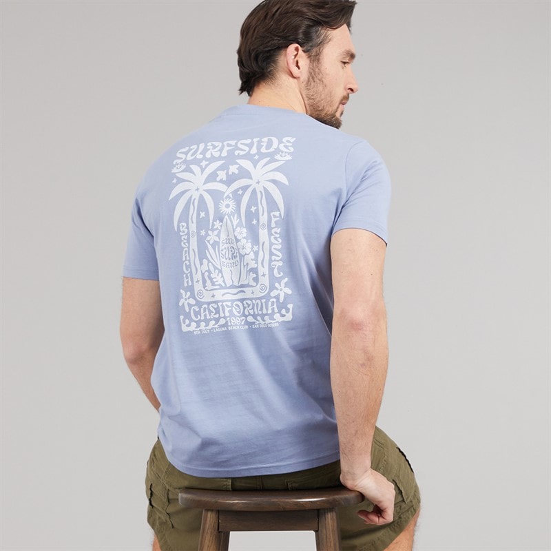 Kangaroo Poo Mens Surf T-Shirt Stonewash