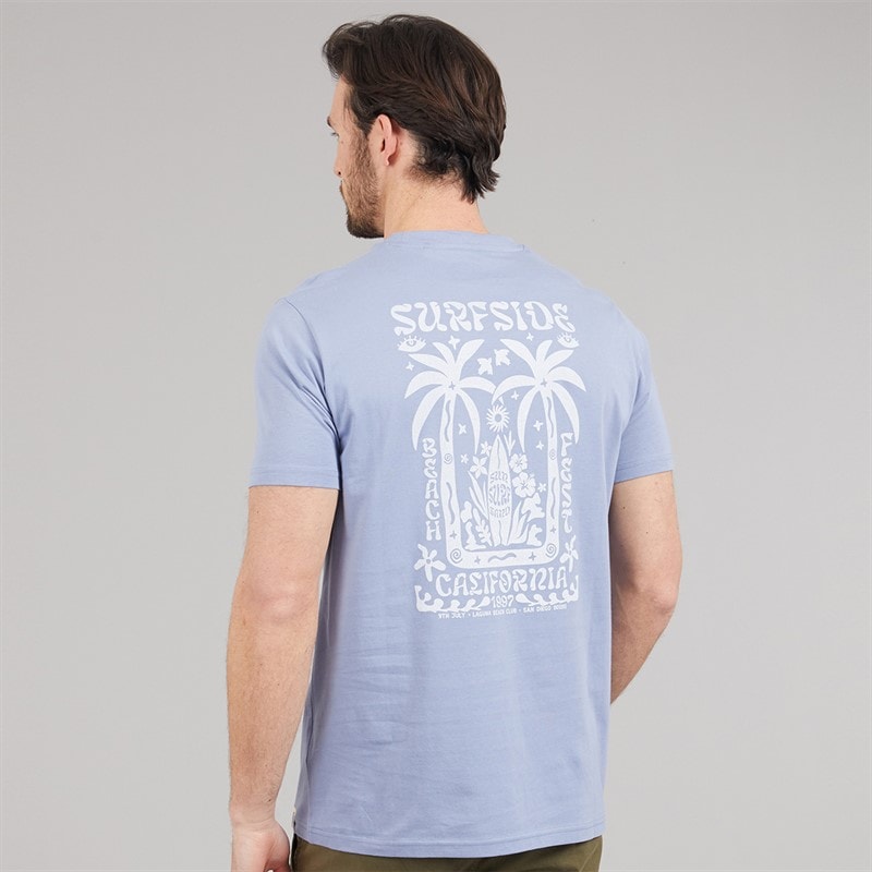 Kangaroo Poo Mens Surf T-Shirt Stonewash - Image 3