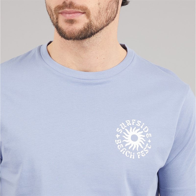 Kangaroo Poo Mens Surf T-Shirt Stonewash - Image 5