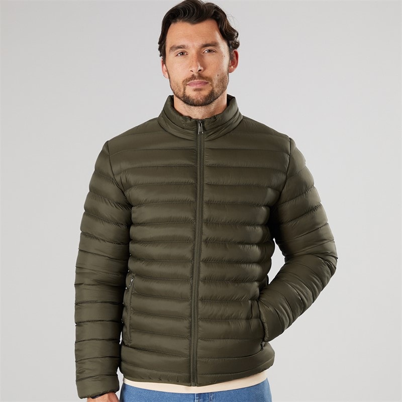 Kangaroo Poo Mens Padded Jacket Khaki - Image 3