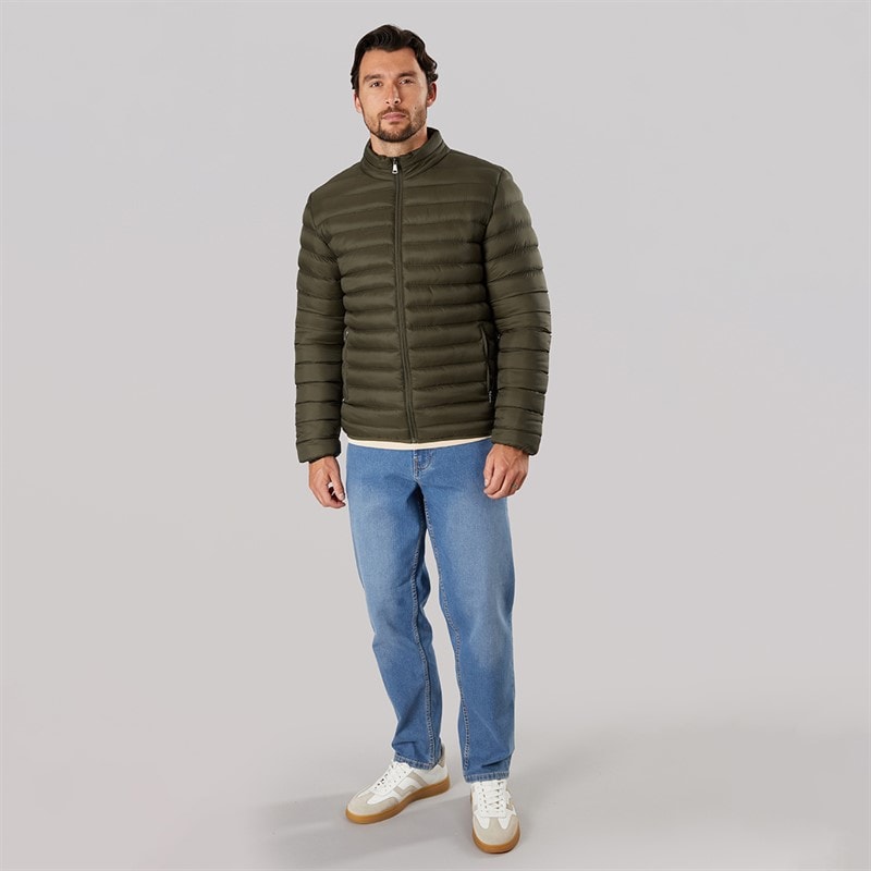 Kangaroo Poo Mens Padded Jacket Khaki - Image 4