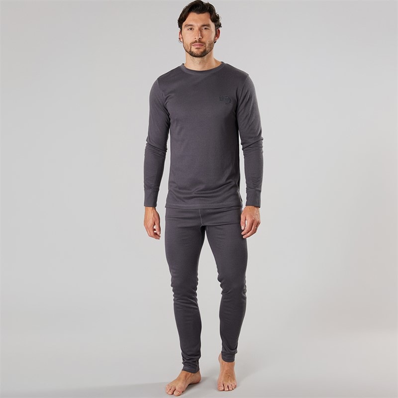 Kangaroo Poo Mens Baselayer Set Charcoal