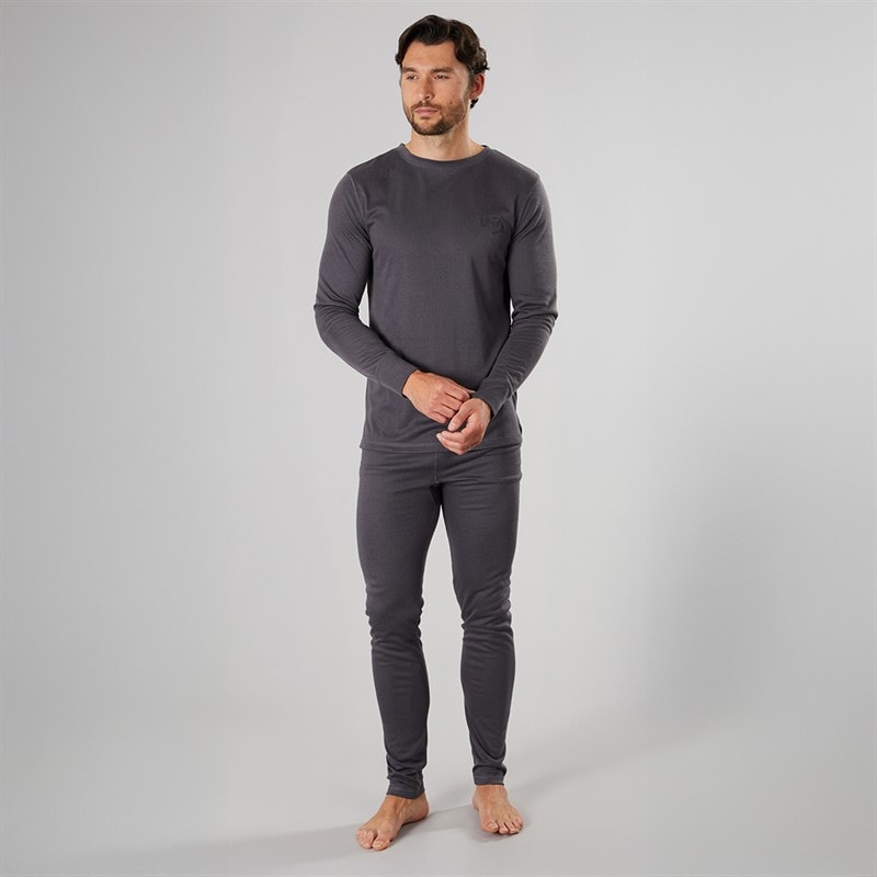 Kangaroo Poo Mens Baselayer Set Charcoal - Image 4