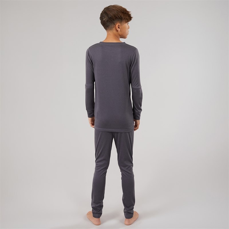 Kangaroo Poo Kids Baselayer Set Charcoal - Image 2