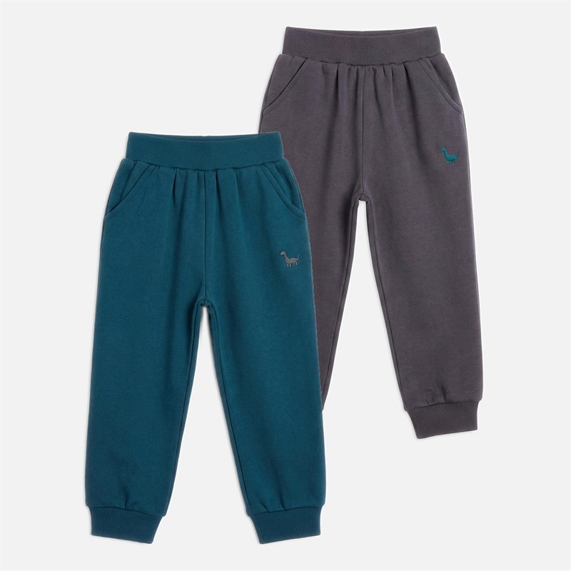 Kangaroo Poo Kids Two Pack Joggers Deep Teal/Asphalt