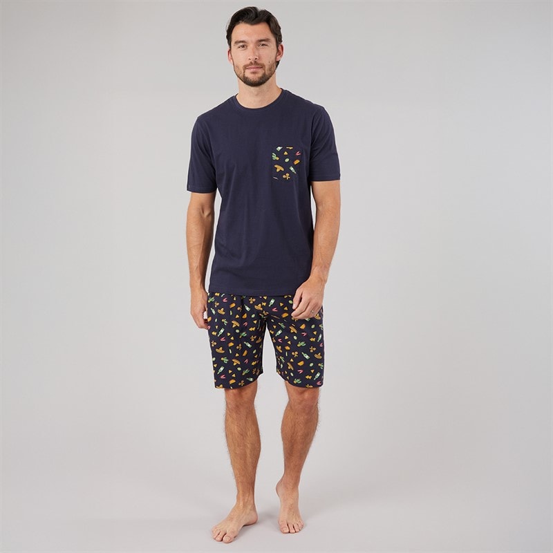 Kangaroo Poo Mens Shortie Pyjama Set Multi - Image 4