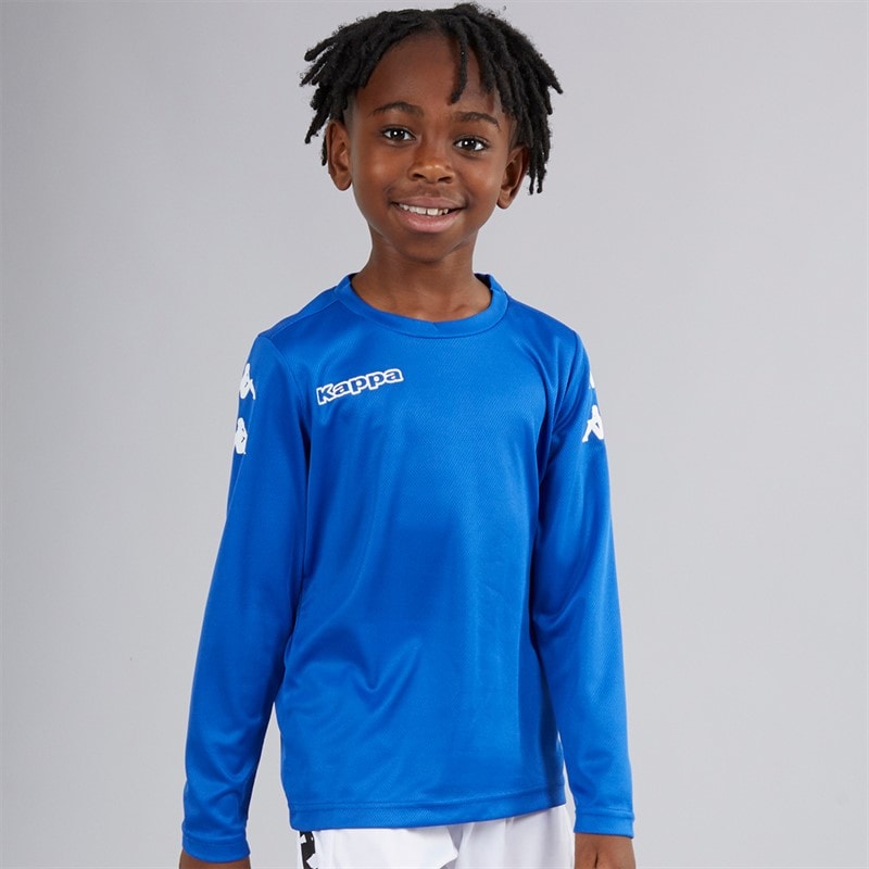 Kappa Boys Bolos Long Sleeve Training Top Royal Blue - Image 1
