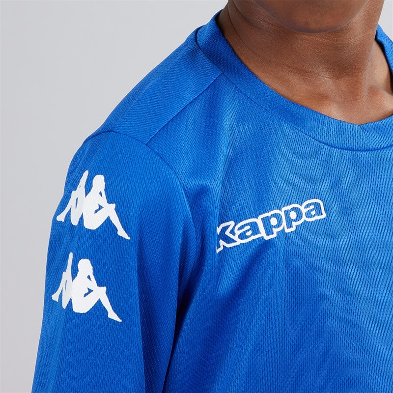 Kappa Boys Bolos Long Sleeve Training Top Royal Blue - Image 3