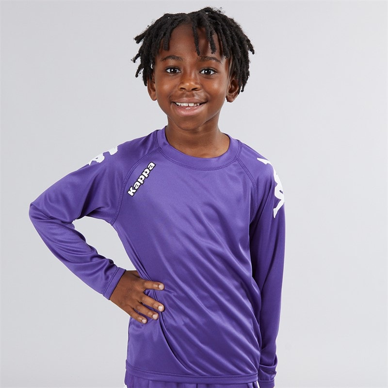 Kappa Boys Junior Veneto 2 Long Sleeve Training Jersey Violet - Image 1