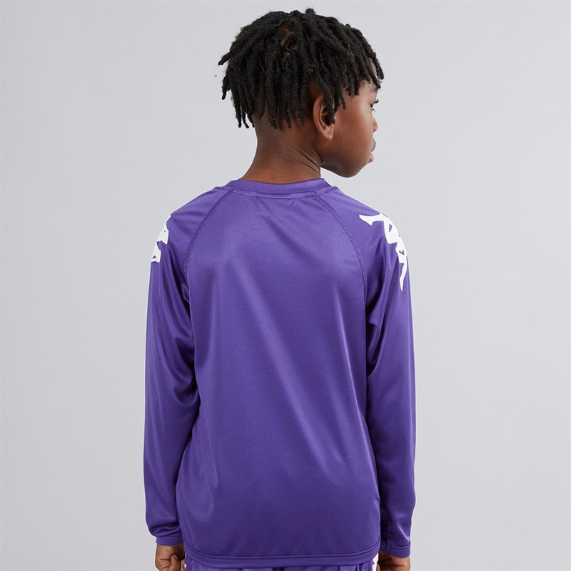 Kappa Boys Junior Veneto 2 Long Sleeve Training Jersey Violet - Image 2
