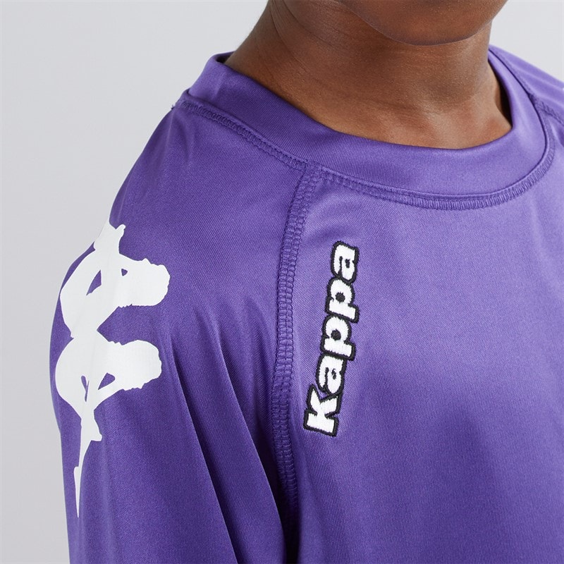 Kappa Boys Junior Veneto 2 Long Sleeve Training Jersey Violet - Image 3