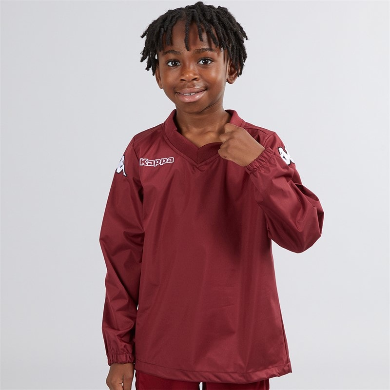 Kappa Boys Vhurston Windproof Water-Repellent Training Top Pomegranate - Image 1