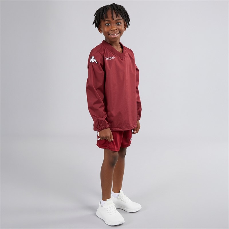 Kappa Boys Vhurston Windproof Water-Repellent Training Top Pomegranate - Image 4