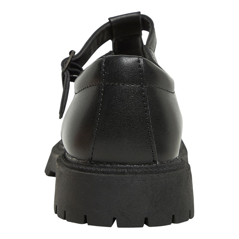 KP85 Junior Girls Amelia T-Bar Shoes Black - Image 3