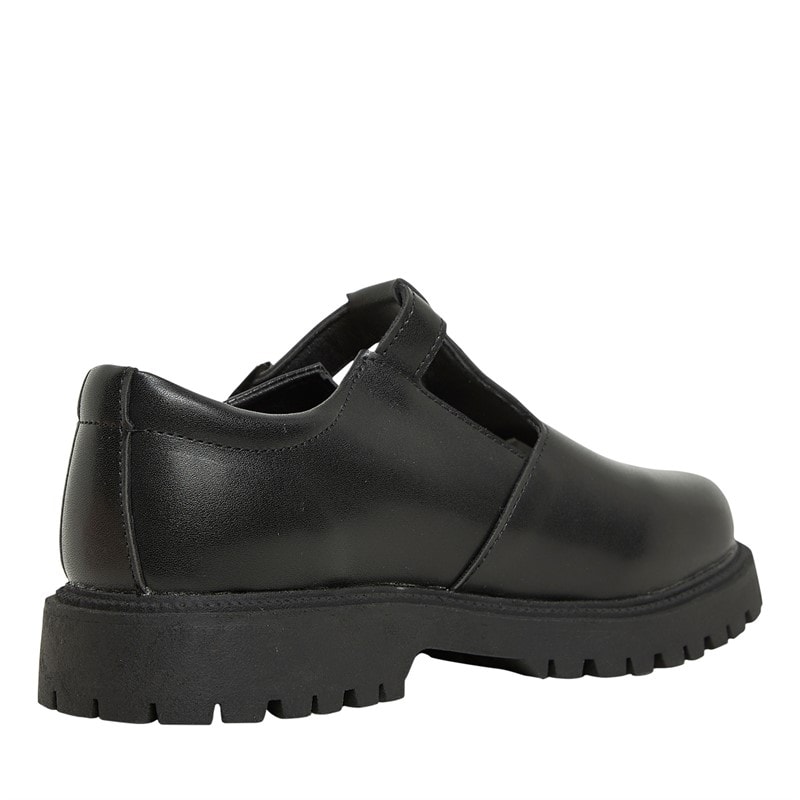 KP85 Junior Girls Amelia T-Bar Shoes Black - Image 5