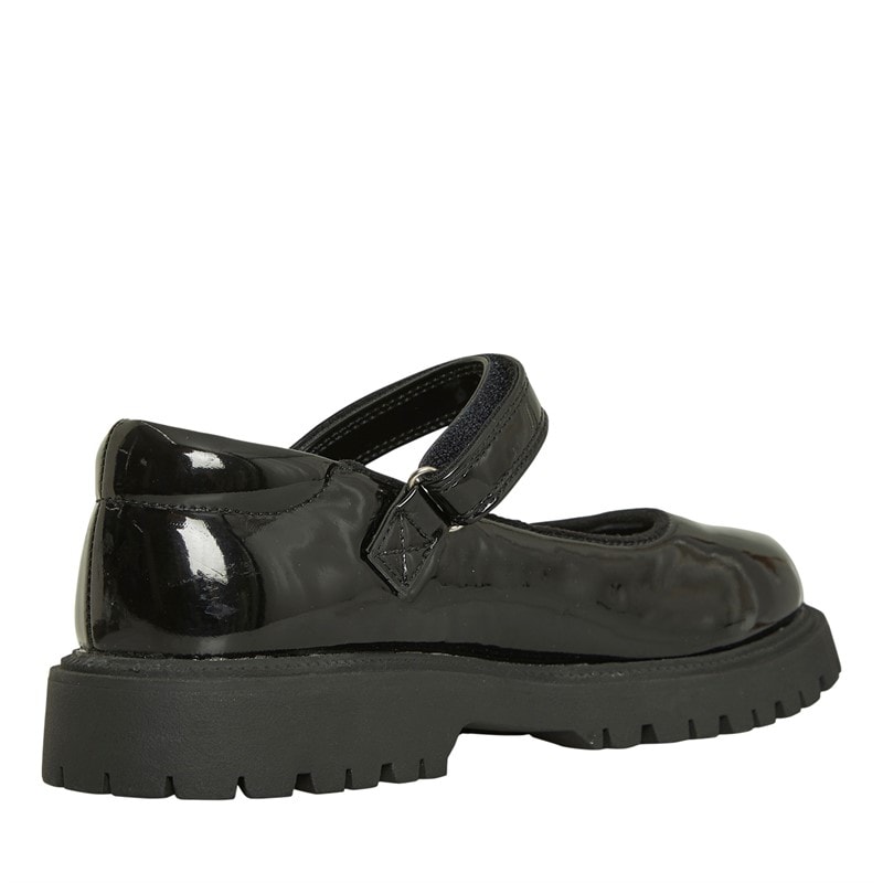 KP85 Junior Girls Arabella Mary Jane Shoes Black - Image 5