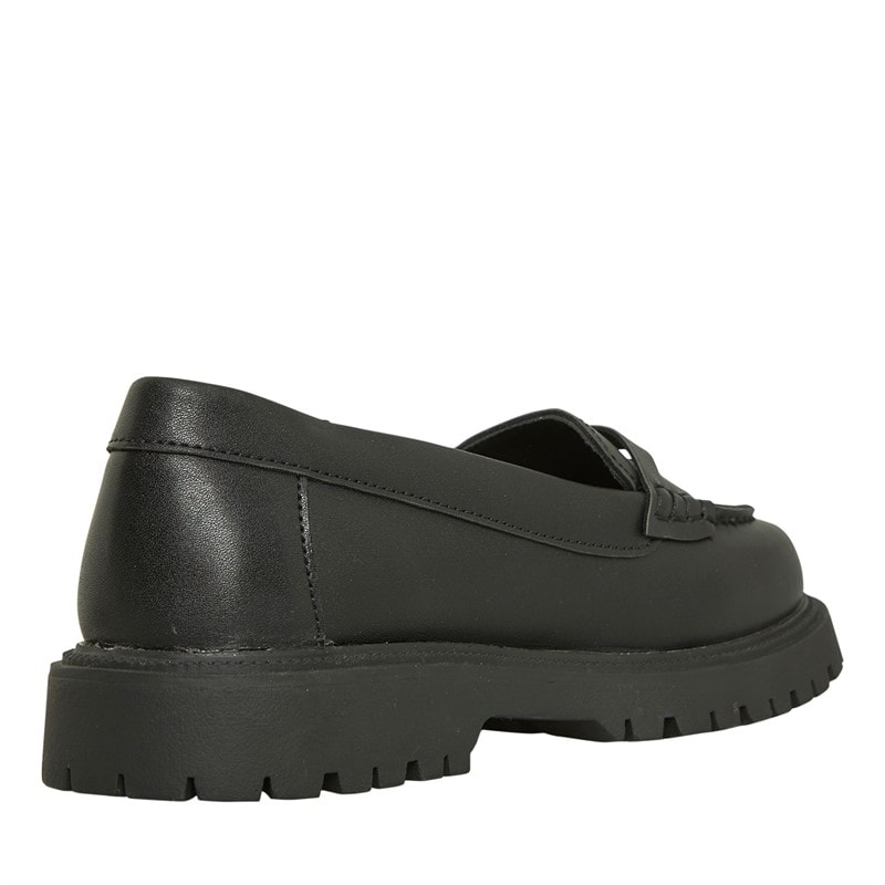 KP85 Junior Girls Ava Loafers Black - Image 5