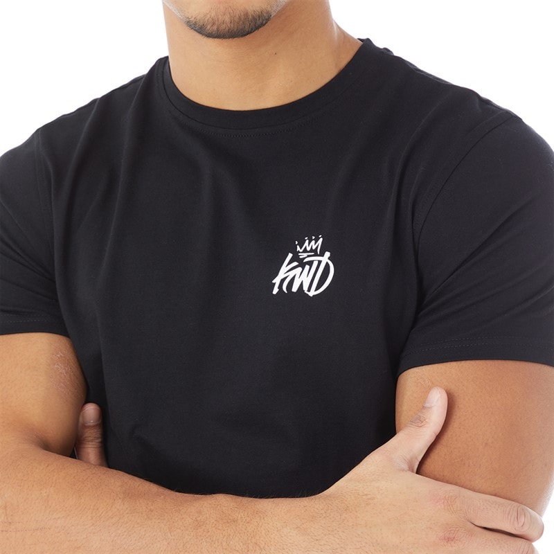 Kings Will Dream Mens Stanten T-Shirt Jet Black/Optic White - Image 3