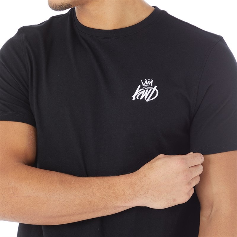 Kings Will Dream Mens Crosby 2.0 T-Shirt Black/White - Image 3