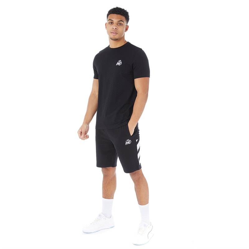 Kings Will Dream Mens Crosby 2.0 T-Shirt Black/White - Image 4