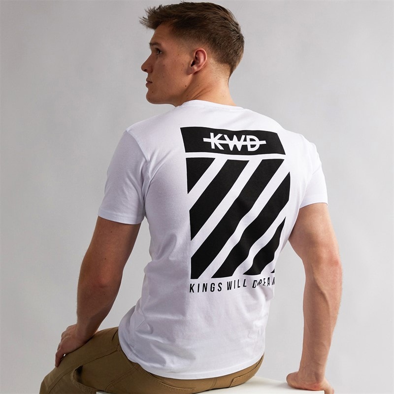 Kings Will Dream Mens Stanten T-Shirt Optic White/Jet Black - Image 1