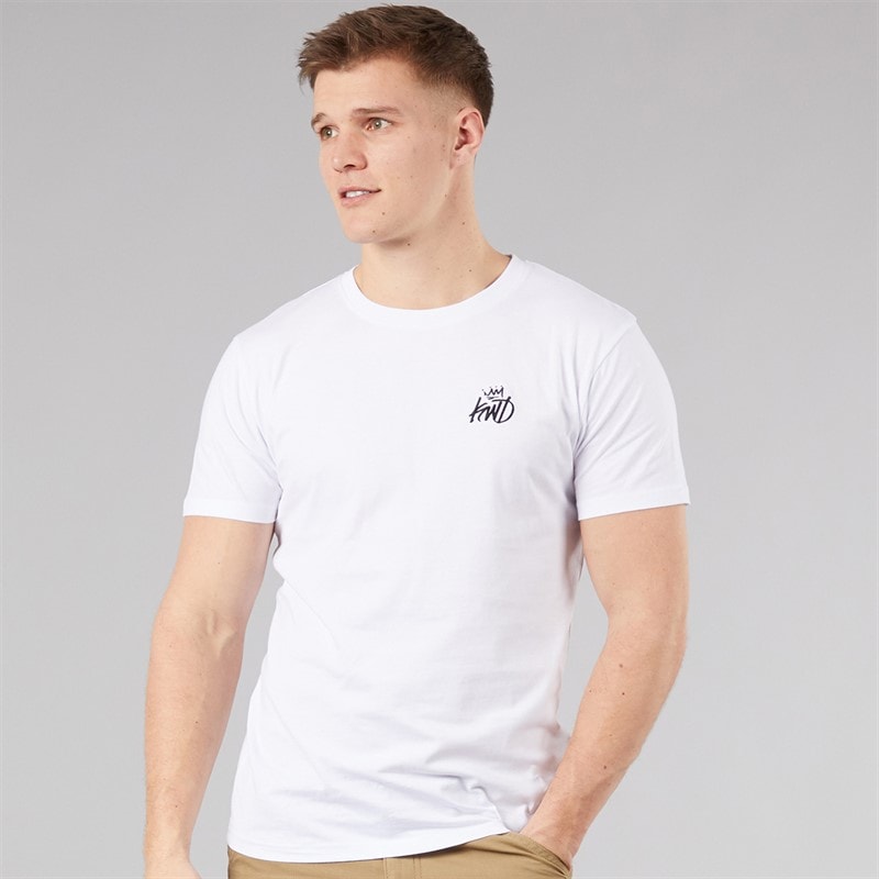 Kings Will Dream Mens Stanten T-Shirt Optic White/Jet Black - Image 2