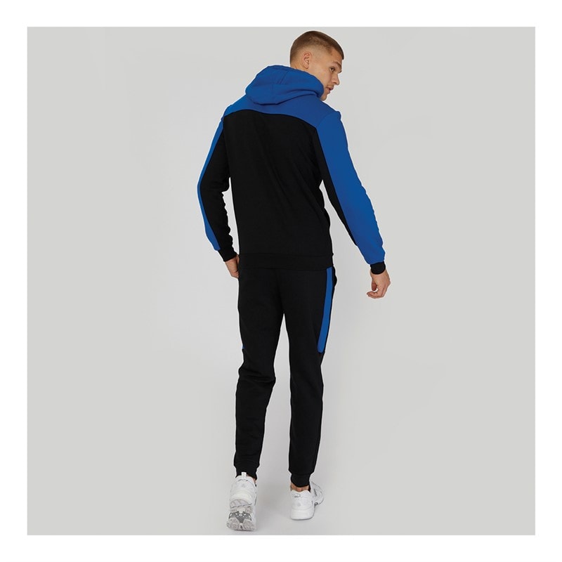 Kings Will Dream Mens Burton Fleece Tracksuit Jet Black/Cobalt - Image 2