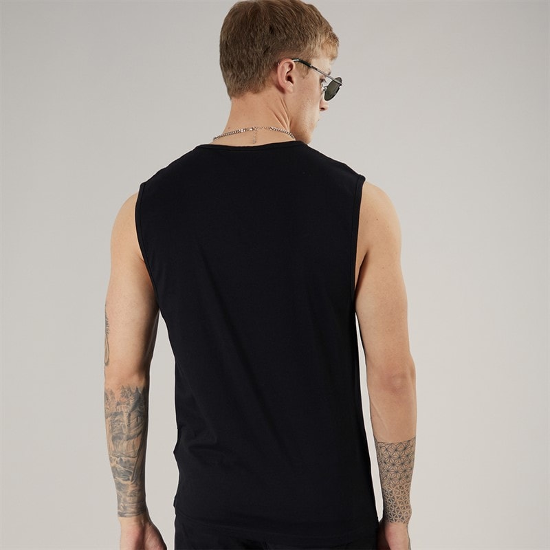 Kings Will Dream Mens Mapped Tank Top Black - Image 2