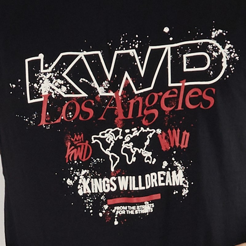 Kings Will Dream Mens Mapped Tank Top Black - Image 3