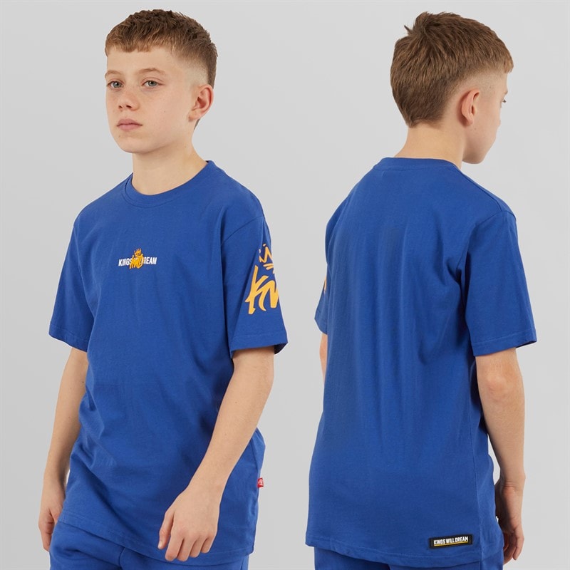 Kings Will Dream Boys Built Three Piece Tracksuit Set Blue - Image 4