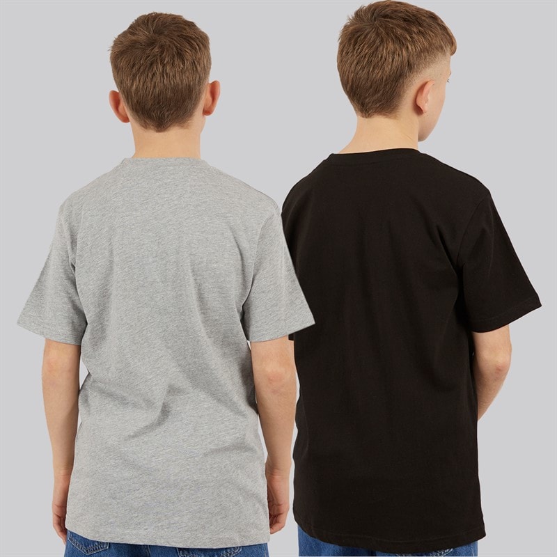 Kings Will Dream Boys Bilkiecore Two Pack T-Shirts Grey/Black - Image 2