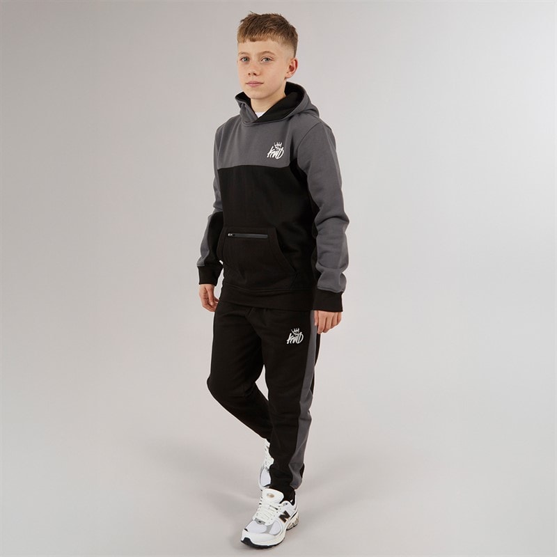 Kings Will Dream Boys Techy Tracksuit Set Black/Asphalt - Image 3
