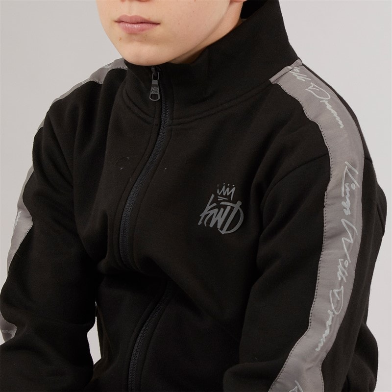 Kings Will Dream Boys Terranced Tracksuit Set Black - Image 3