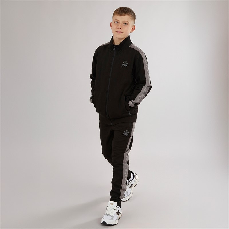 Kings Will Dream Boys Terranced Tracksuit Set Black - Image 4