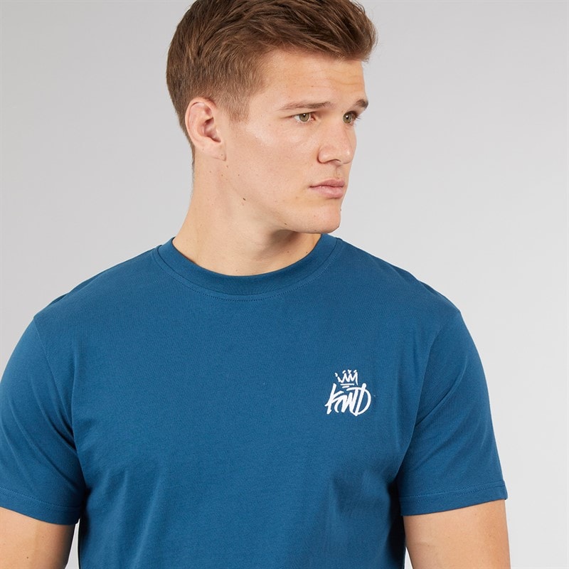 Kings Will Dream Mens Crosby T-Shirt Teal - Image 3