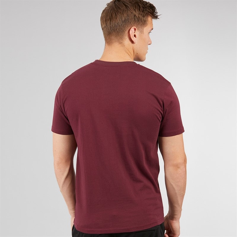 Kings Will Dream Mens Crosby T-Shirt Burgundy - Image 2