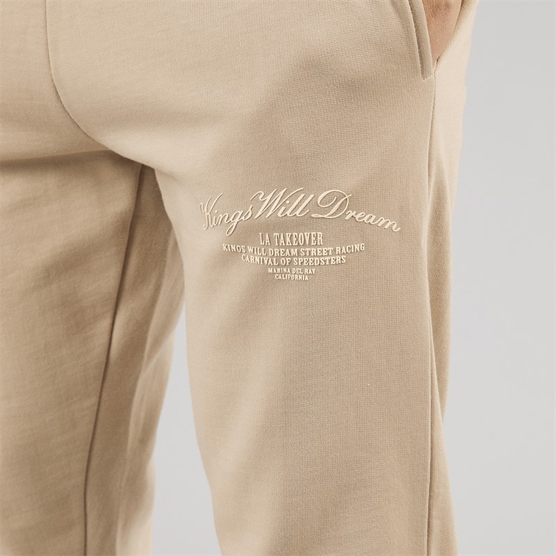 Kings Will Dream Mens Arch Relaxed Fit Joggers Stone - Image 3