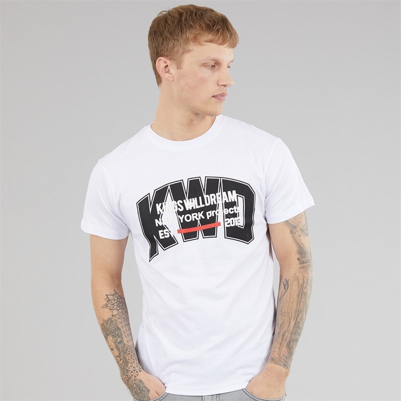 Kings Will Dream Mens Typeover T-Shirt White