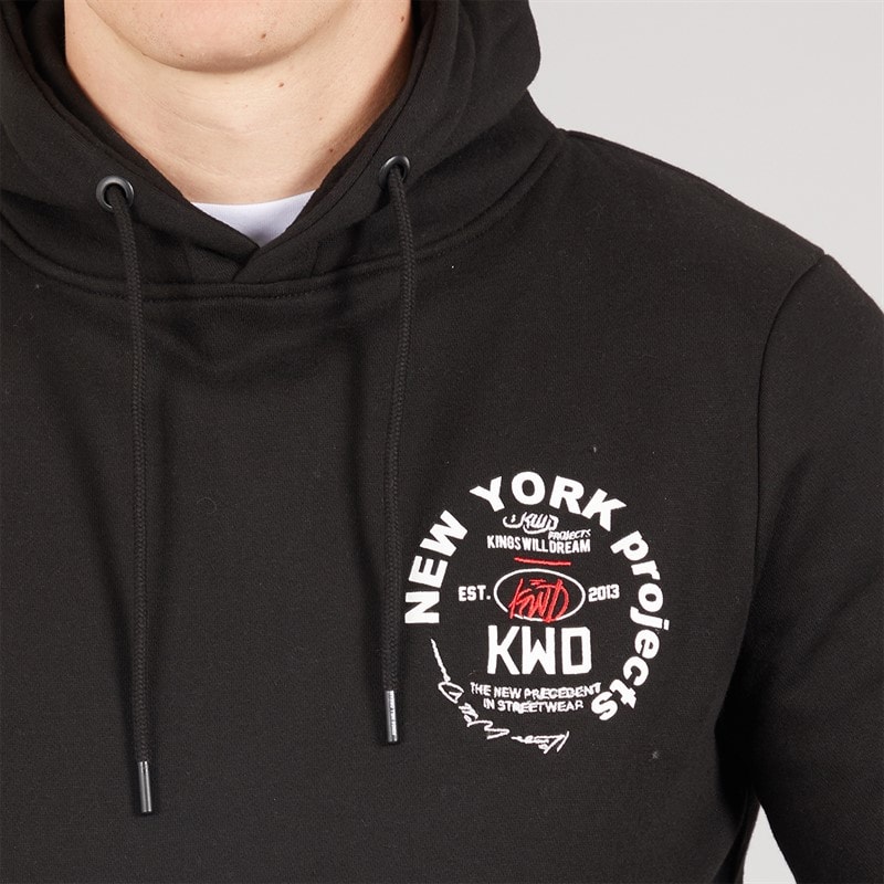 Kings Will Dream Mens Mobalot Hoodie Black - Image 5