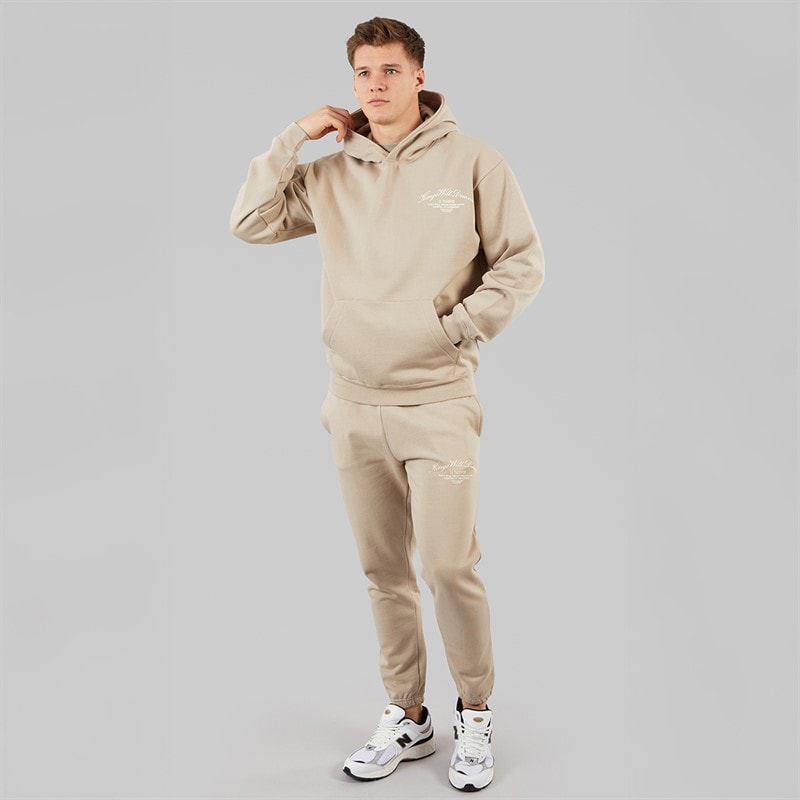 Kings Will Dream Mens Arch Relaxed Fit Hoodie Stone - Image 4