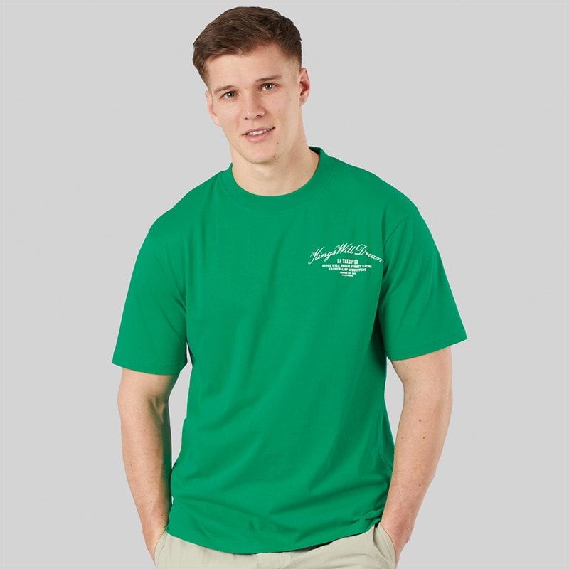 Kings Will Dream Mens Arch Relaxed Fit T-Shirt Green - Image 2