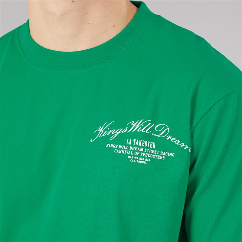 Kings Will Dream Mens Arch Relaxed Fit T-Shirt Green - Image 5