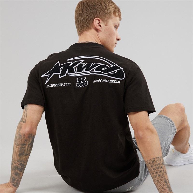 Kings Will Dream Mens Big Kay T-Shirt Black